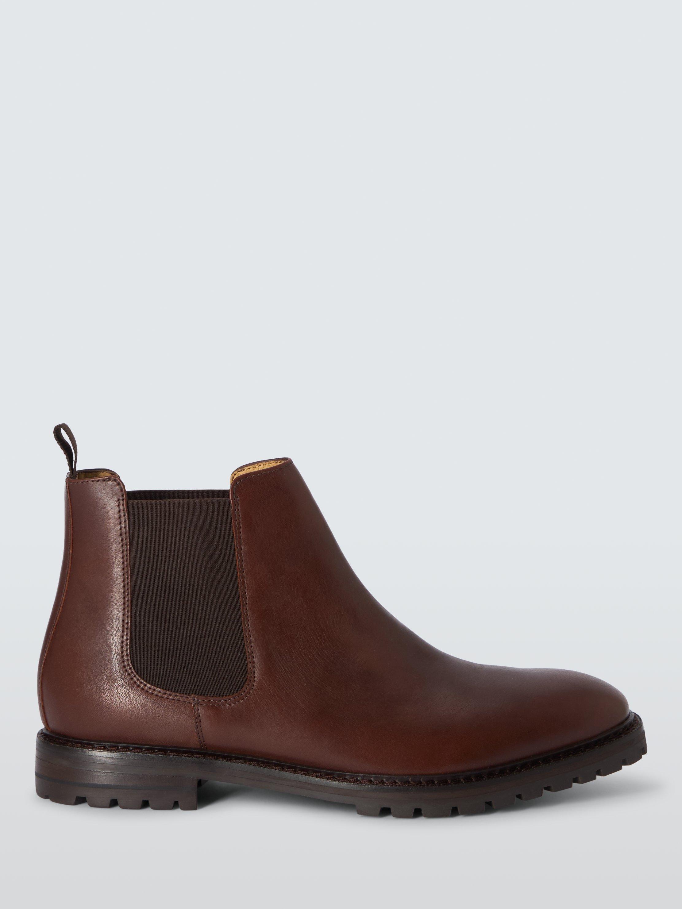 John Lewis Breague Leather Chelsea Boots Dark Brown