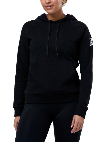 Gym+Coffee Chill Hoodie, Black, Black