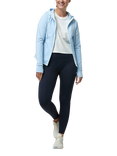Gym+Coffee Chill Zip Up Hoodie, Baby Blue