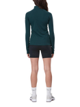 Gym+Coffee Relentless 1/4 Zip Up Top, Moss Green