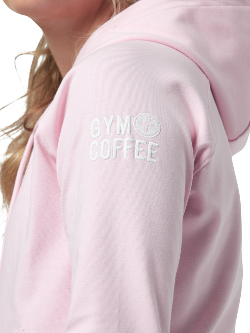 Gym and coffee pink hoodie sale