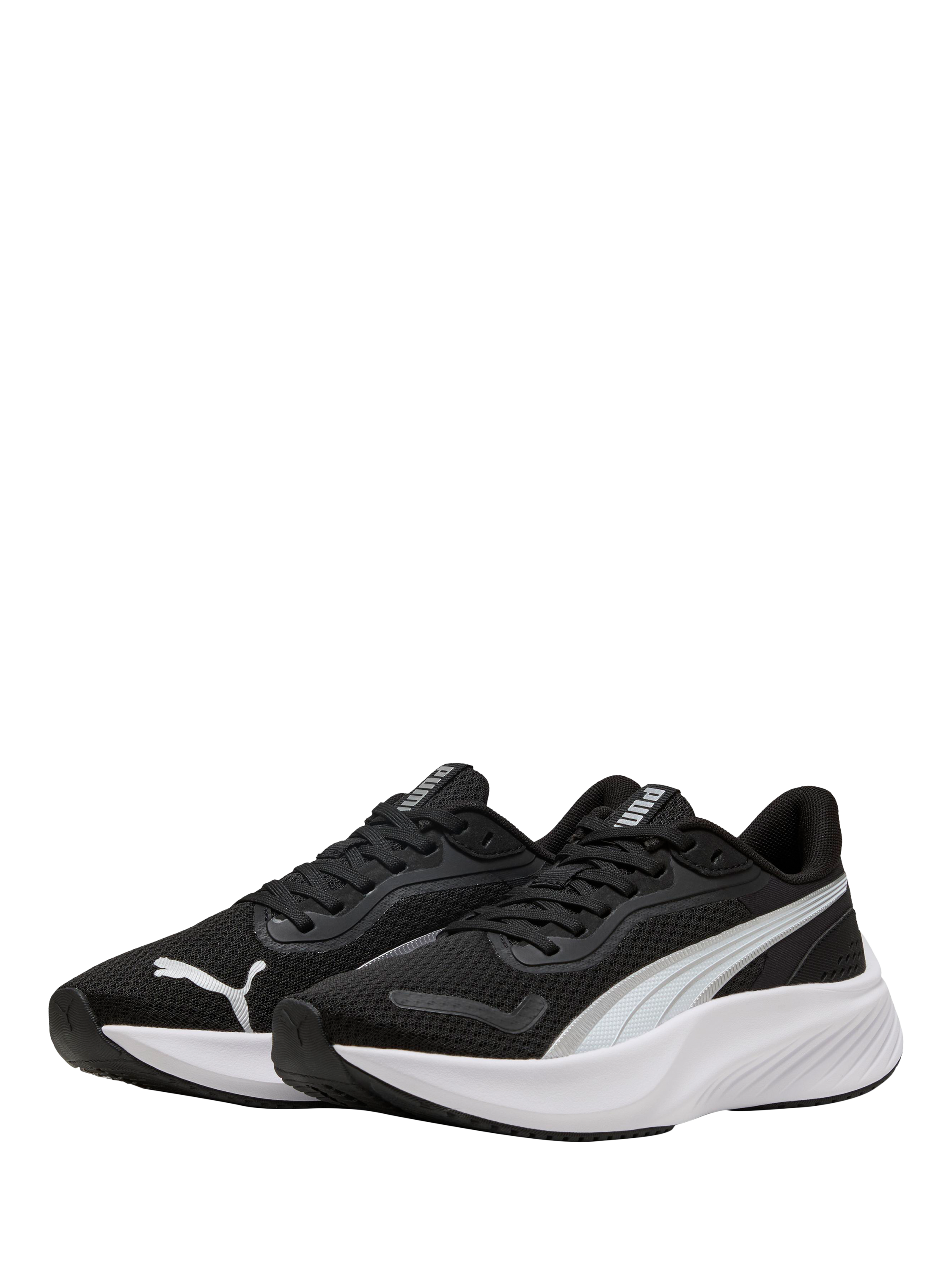 Product image 2 of 6, which shows PUMA Kids' Pounce Lite Trainers, Black/White, 3