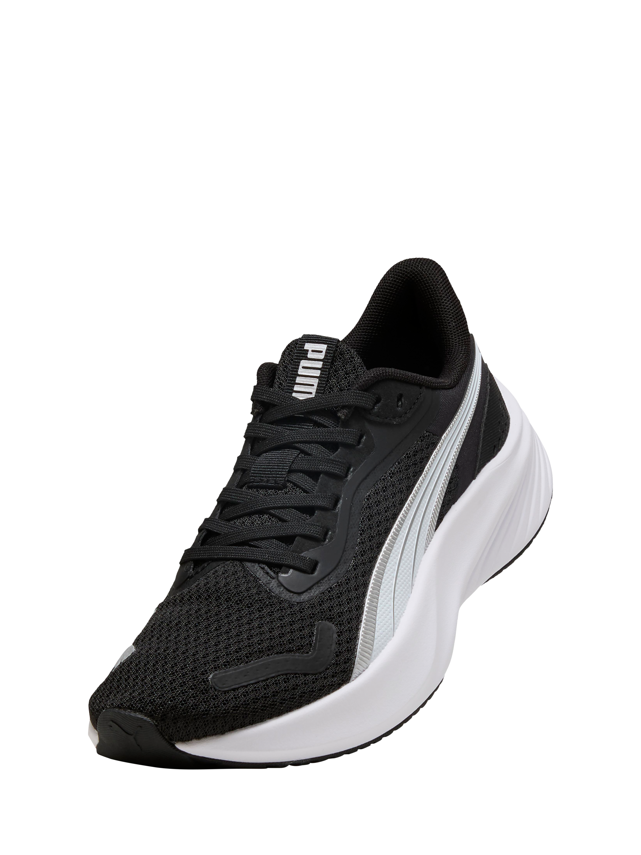 Product image 6 of 6, which shows PUMA Kids' Pounce Lite Trainers, Black/White, 3
