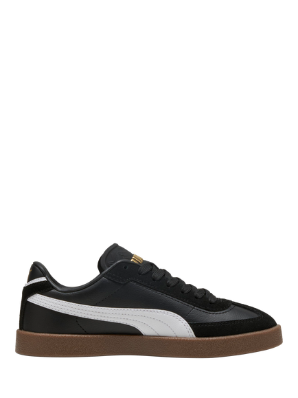 PUMA Kids' Club II Trainers, Black/White, Black/White