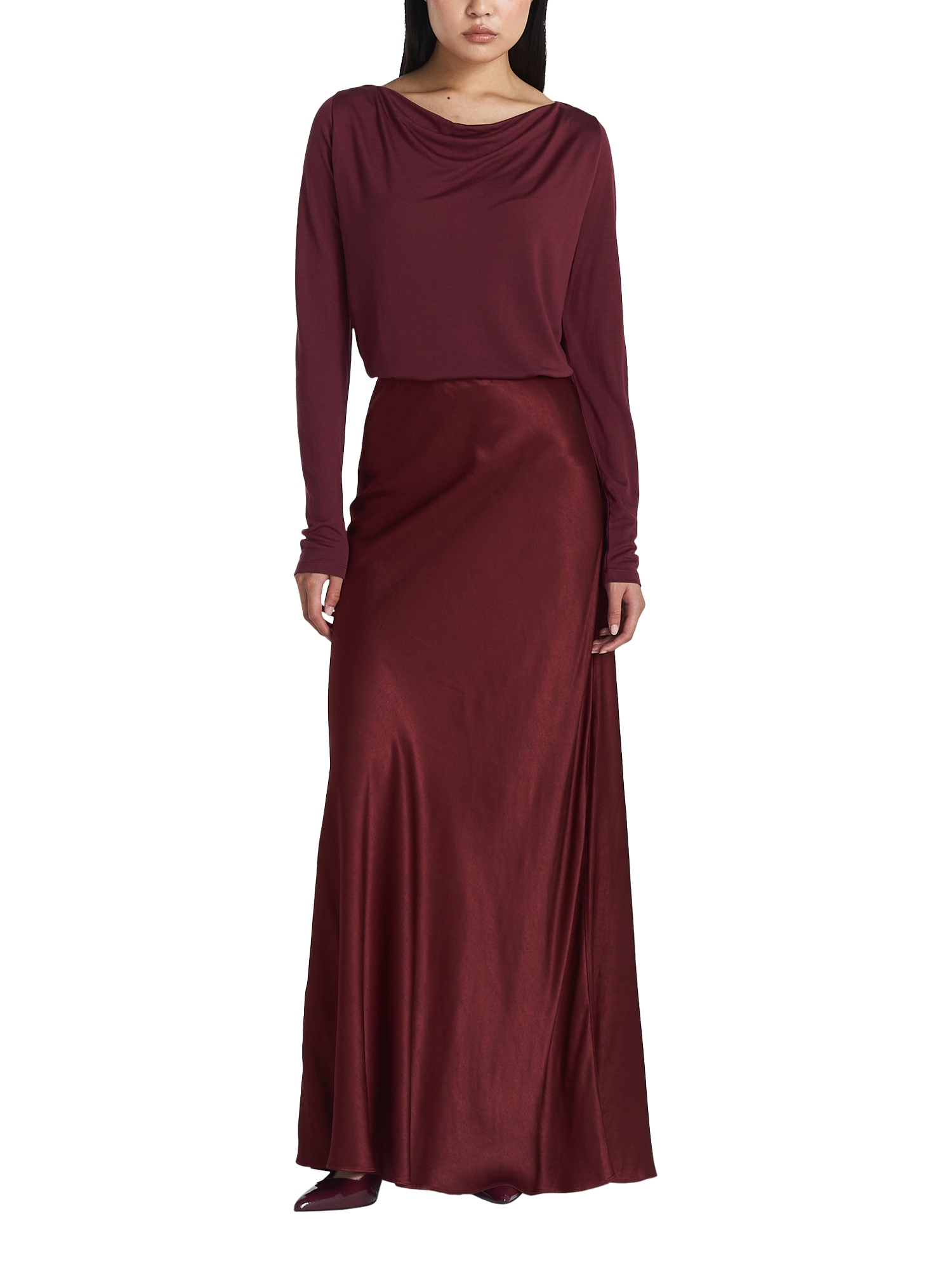Twist & Tango Elianna Cowl Neck Top, Cranberry Juice