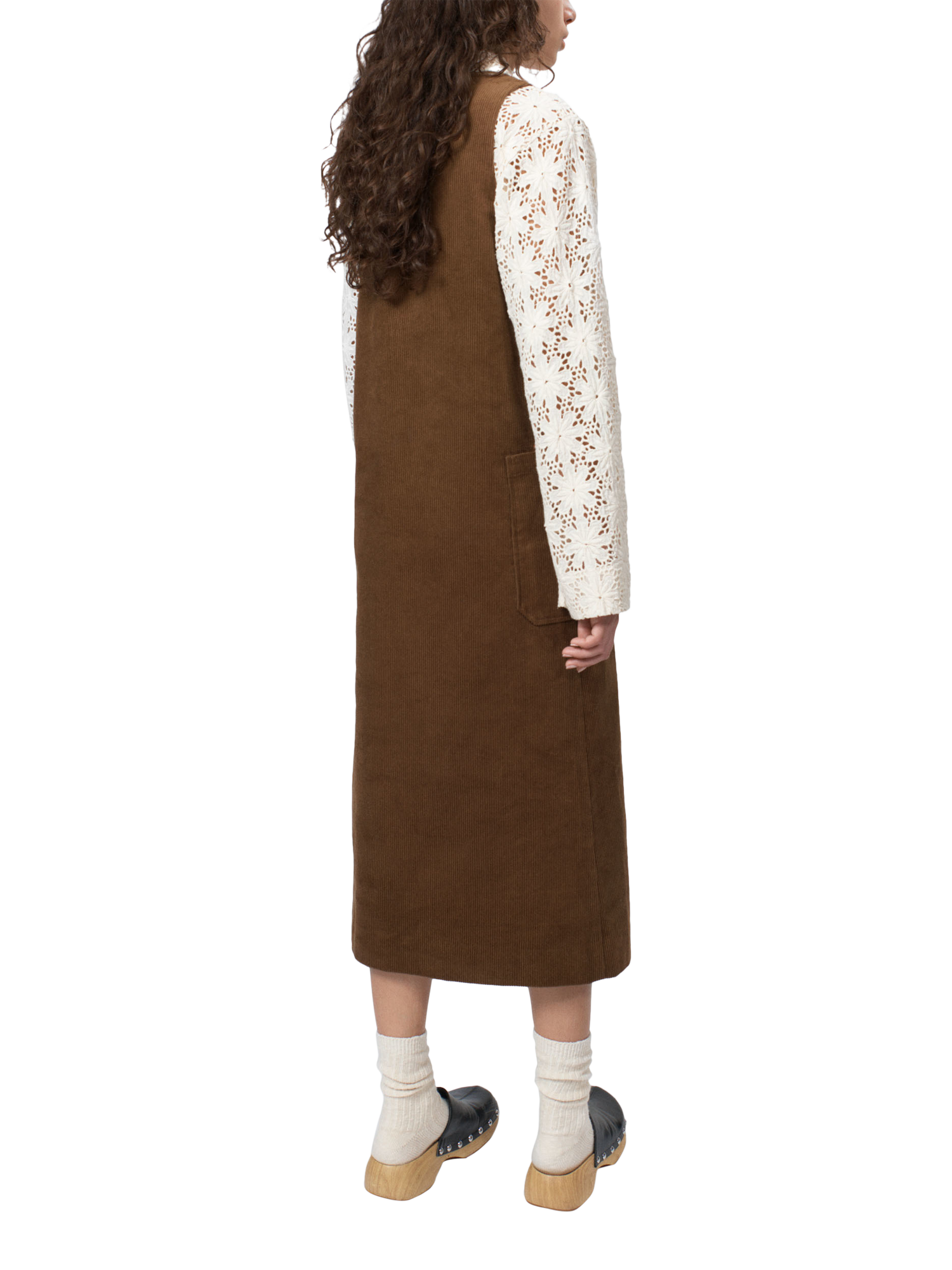 Product image 2 of 7, which shows nué notes Billy Corduroy Dress, Rubber, 10