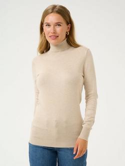 KAFFE Astrid Roll Neck Jumper, Cream