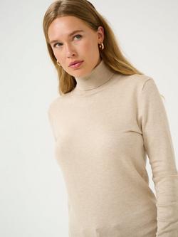 KAFFE Astrid Roll Neck Jumper - view 2, Cream
