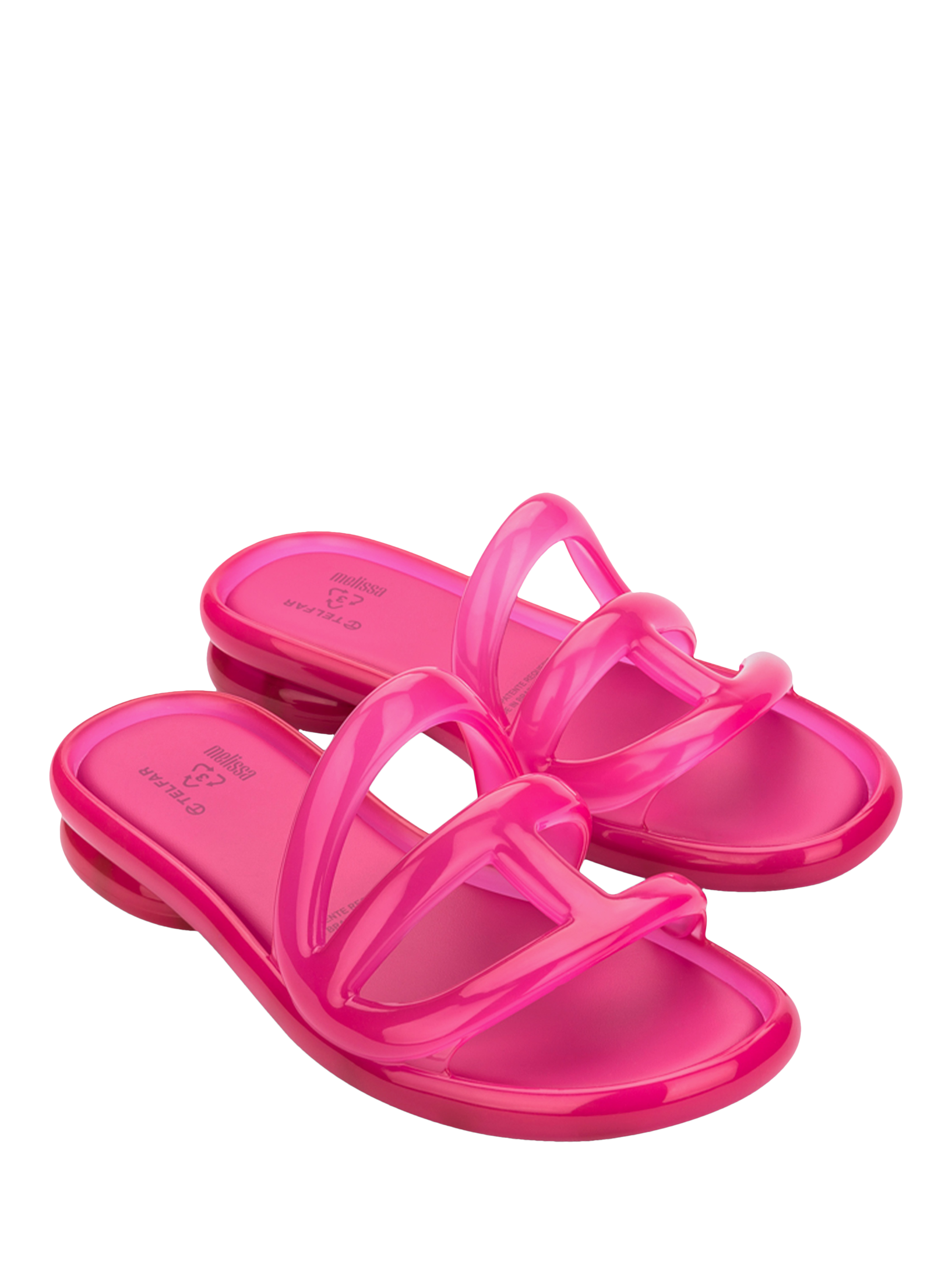 Product image 4 of 4, which shows Melissa Jelly Slider Sandals, Pink, 3