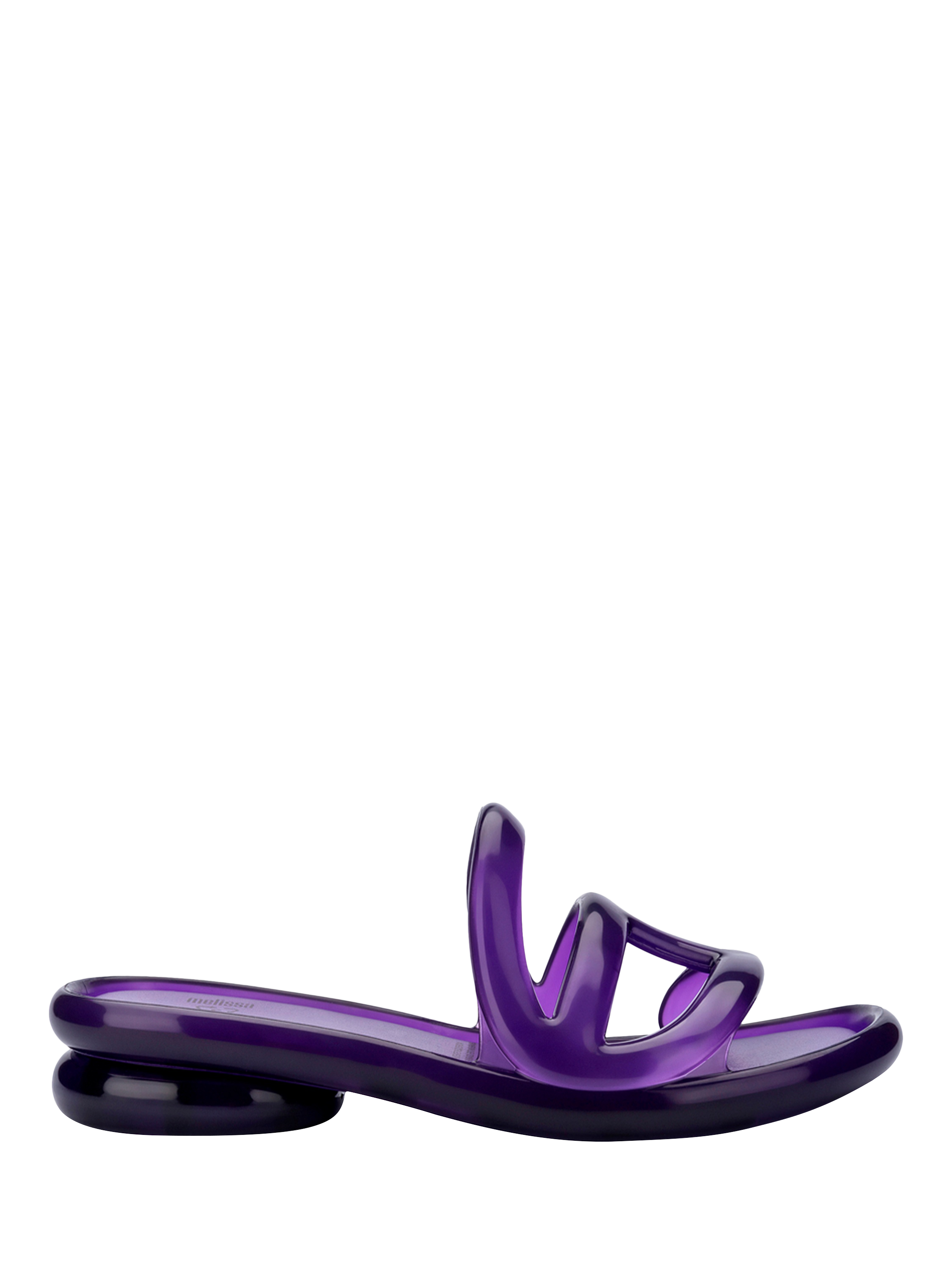 Product image 1 of 4, which shows Melissa Jelly Slider Sandals, Purple, 3