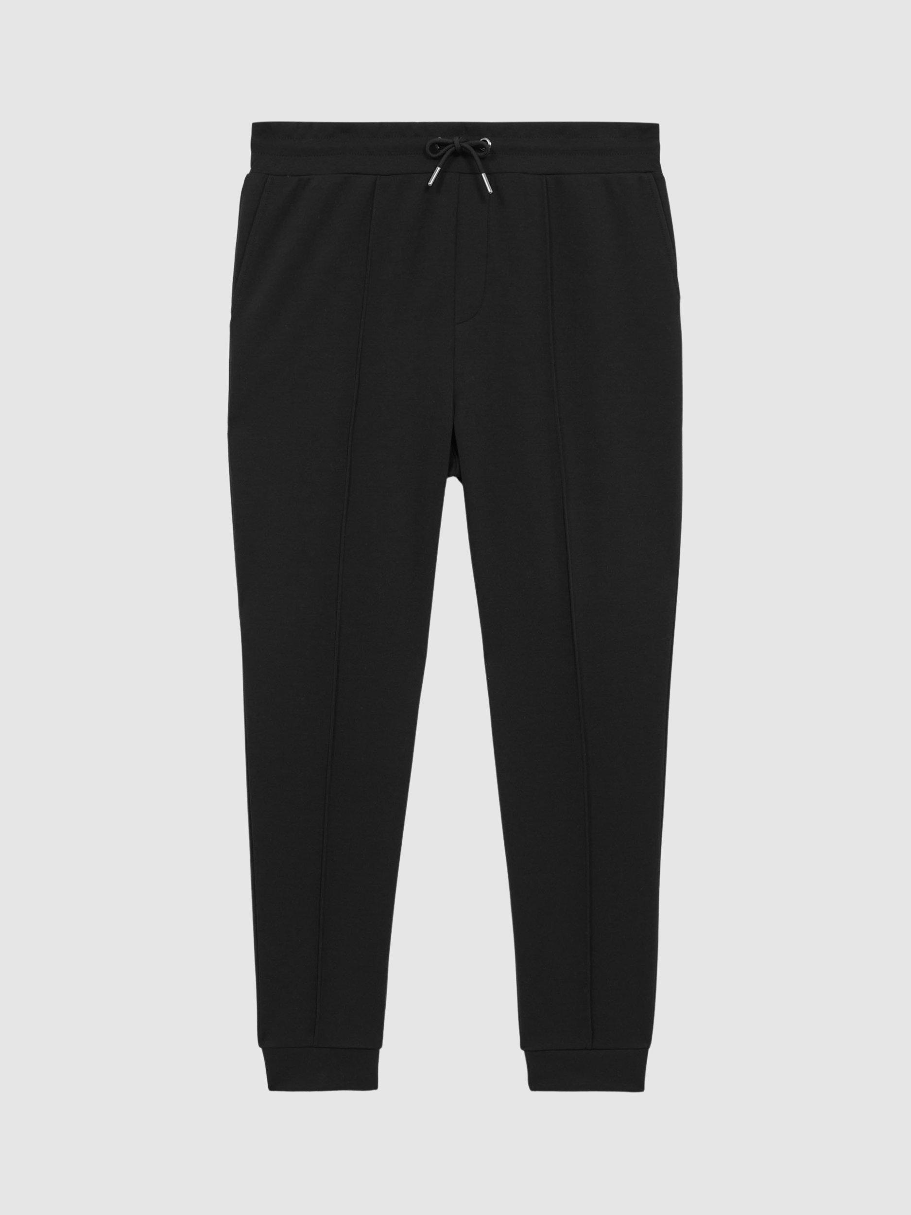 Product image 3 of 5, which shows Reiss Premier Jogger Trousers, Black, XS