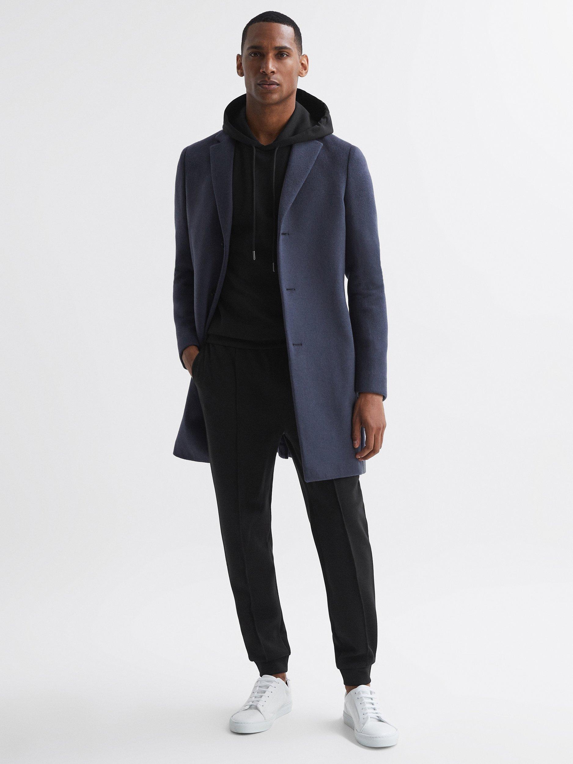 Product image 4 of 5, which shows Reiss Premier Jogger Trousers, Black, XS