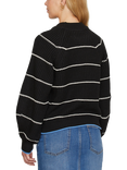 Sisters Point Miba Stripe Jumper, Black/Cream