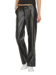 Sisters Point Danja Faux Leather Trousers, Black