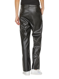 Sisters Point Danja Faux Leather Trousers, Black