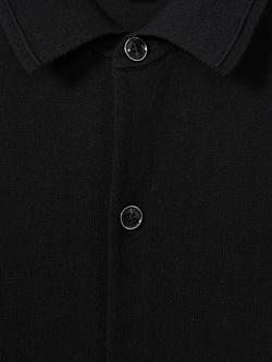 Reiss Forbes Long Sleeve Button Through Cardigan - view 2, Black