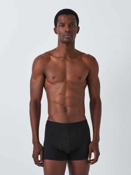 John Lewis Cotton Rich Jersey Trunks, Pack of 5, Grey Multi Grey - view 2, Grey Multi Grey
