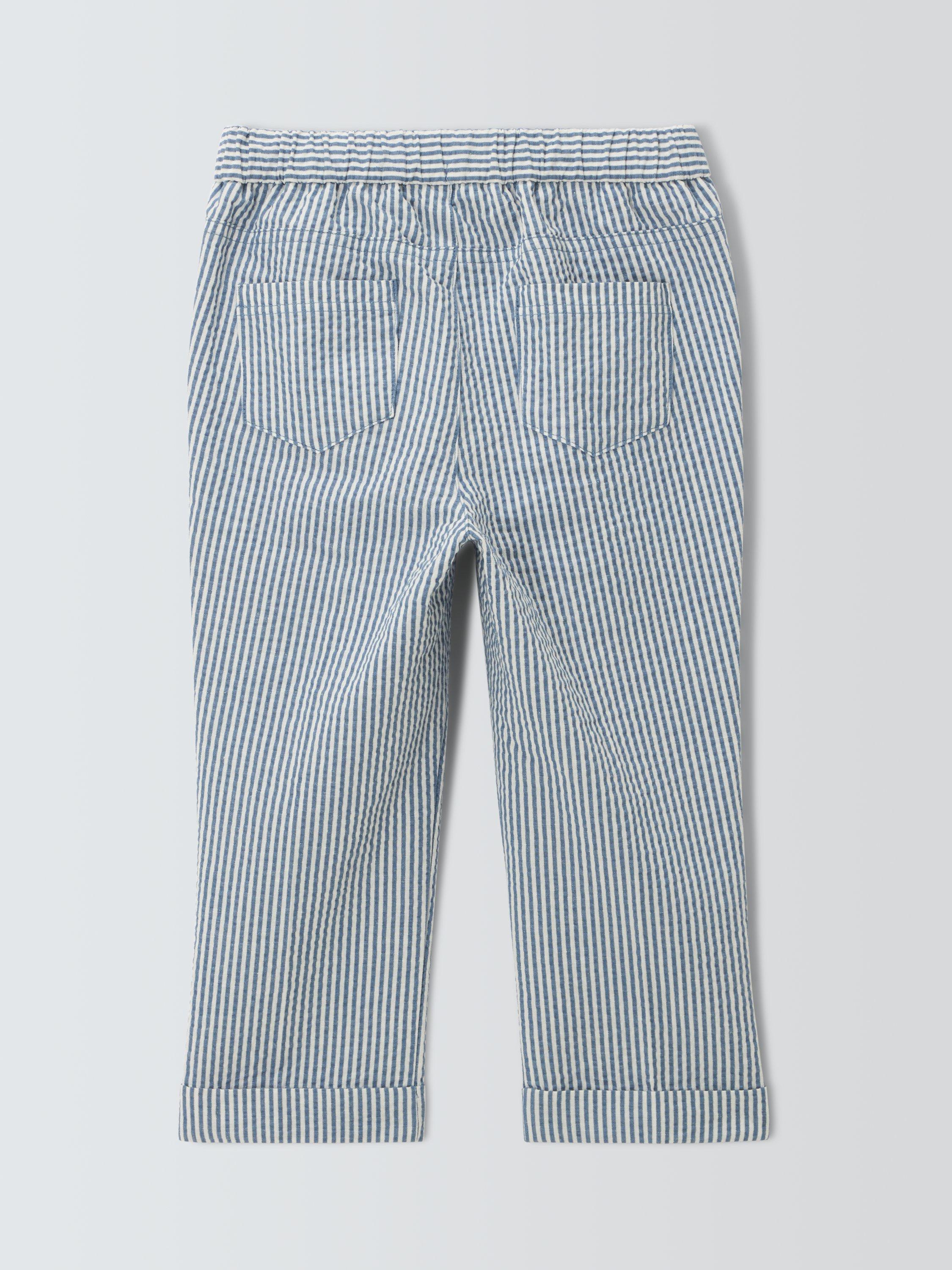 Product image 4 of 7, which shows John Lewis Heirloom Collection Kids' Stripe Seersucker Cotton Trousers, Multi, 6 years