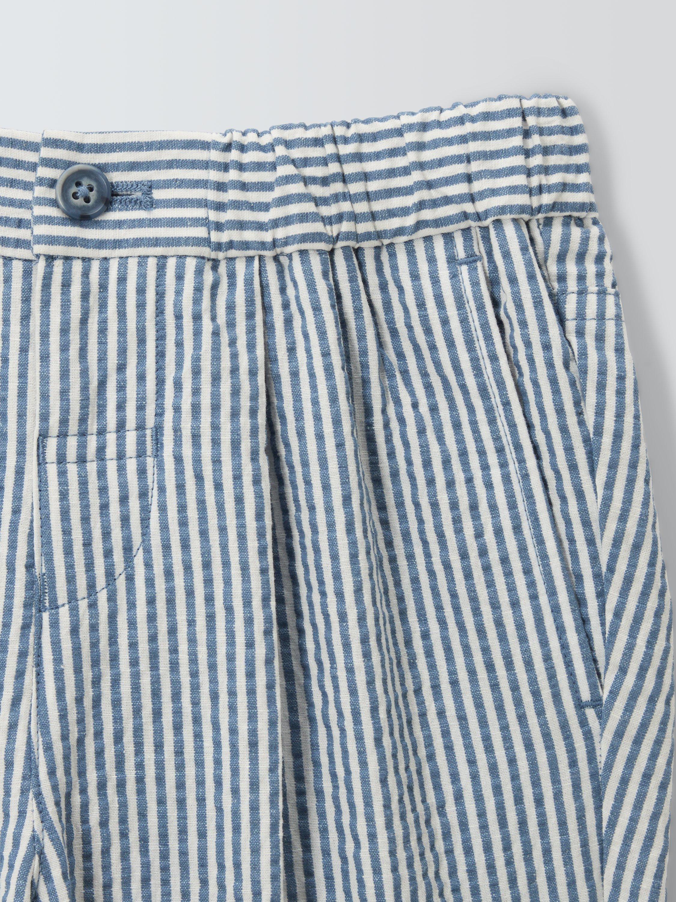 Product image 5 of 7, which shows John Lewis Heirloom Collection Kids' Stripe Seersucker Cotton Trousers, Multi, 6 years