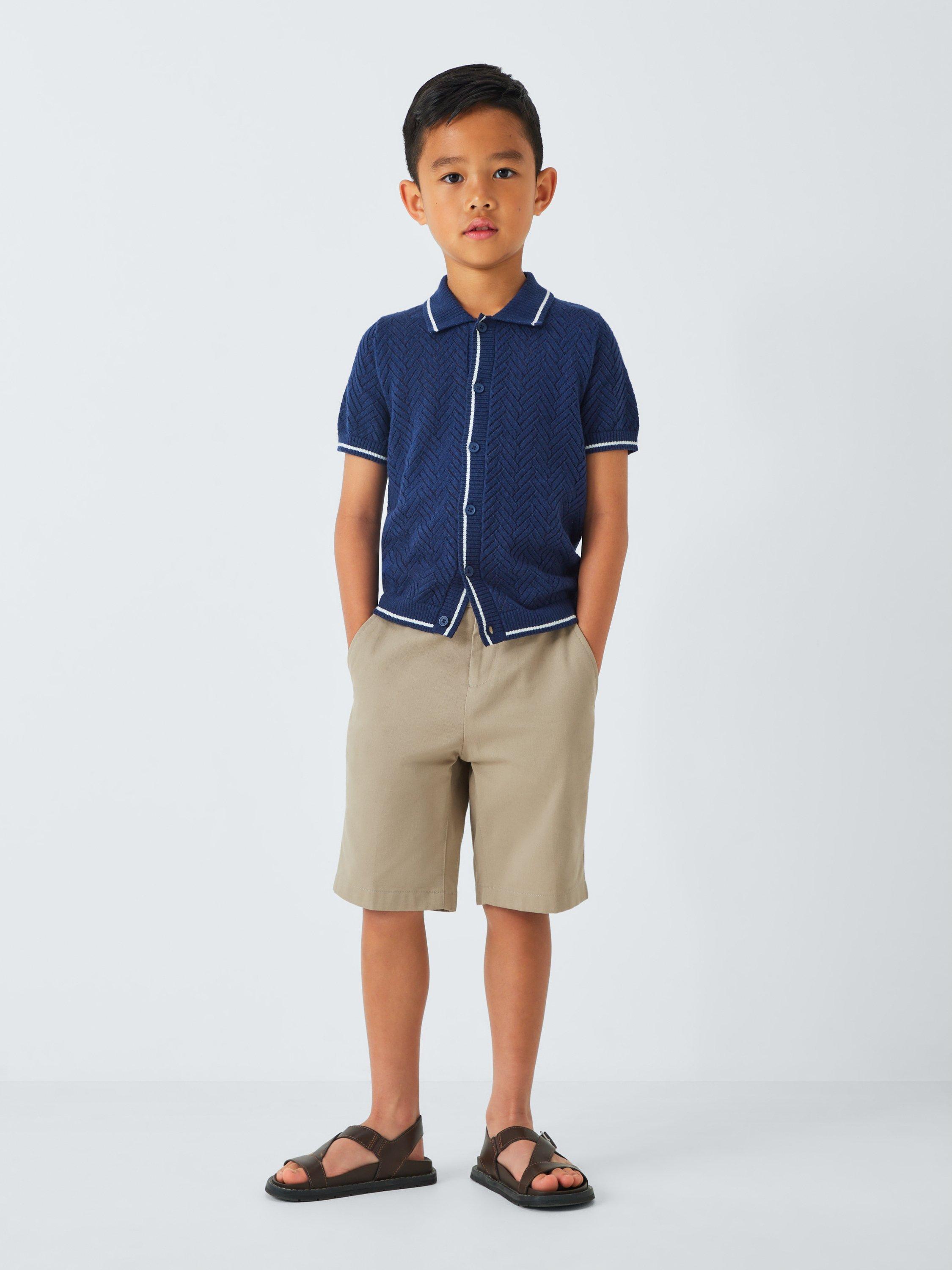 Product image 2 of 7, which shows John Lewis Heirloom Collection Kids' Chino Shorts, Brown, 2 years