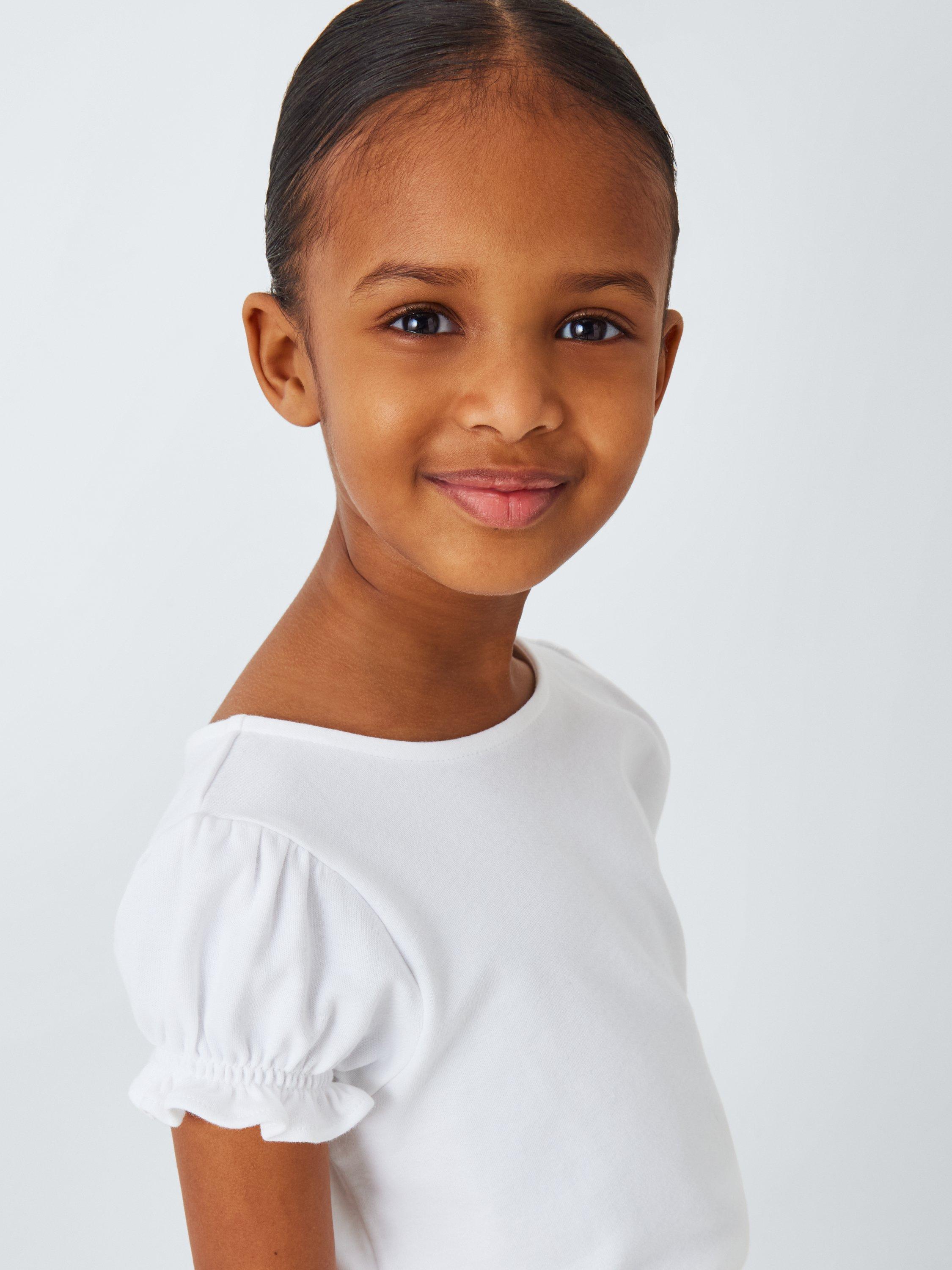 Product image 4 of 7, which shows John Lewis Heirloom Collection Kids' Embroidered Pima Cotton T-Shirt, Multi, 2 years