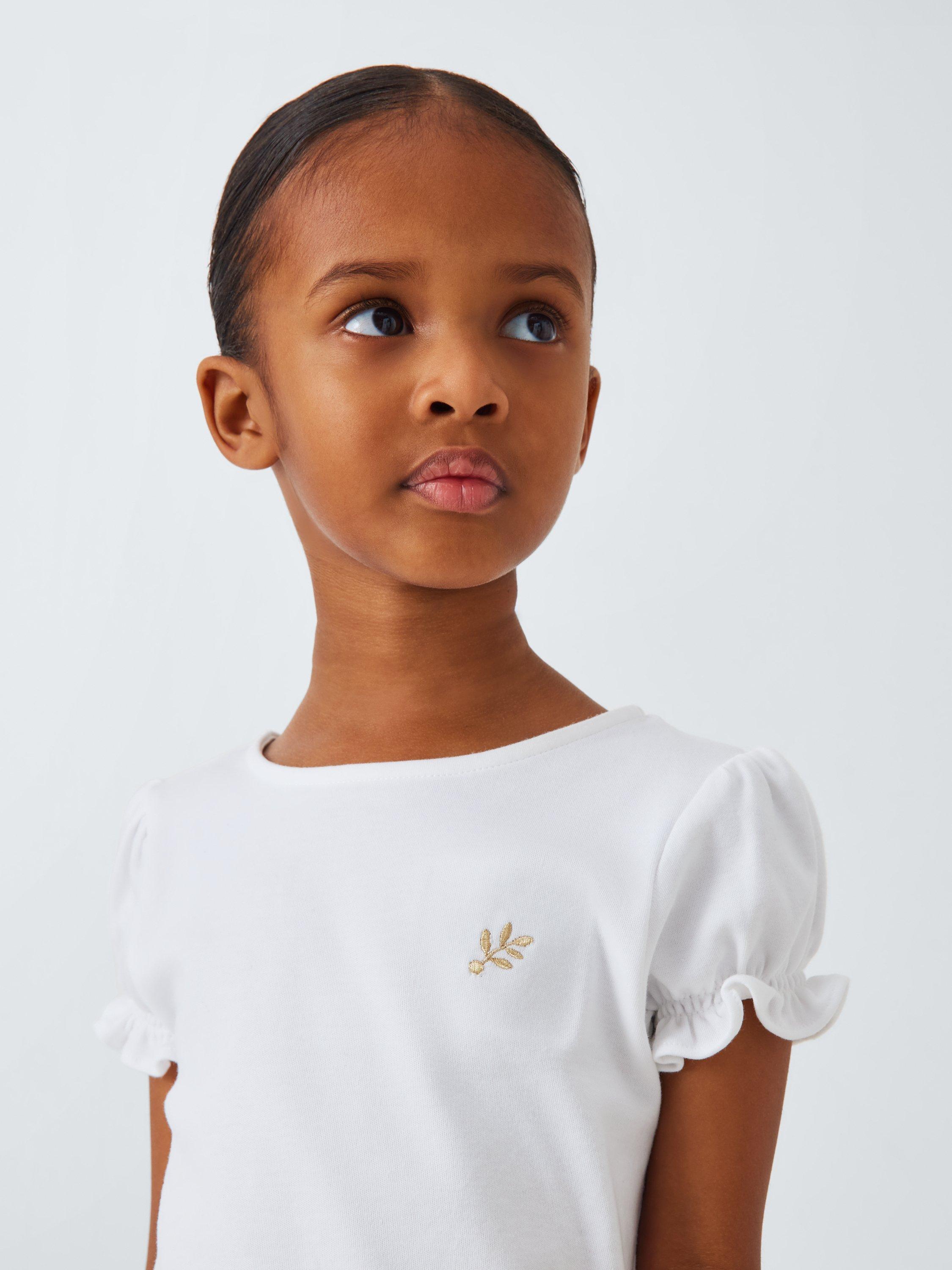Product image 5 of 7, which shows John Lewis Heirloom Collection Kids' Embroidered Pima Cotton T-Shirt, Multi, 2 years