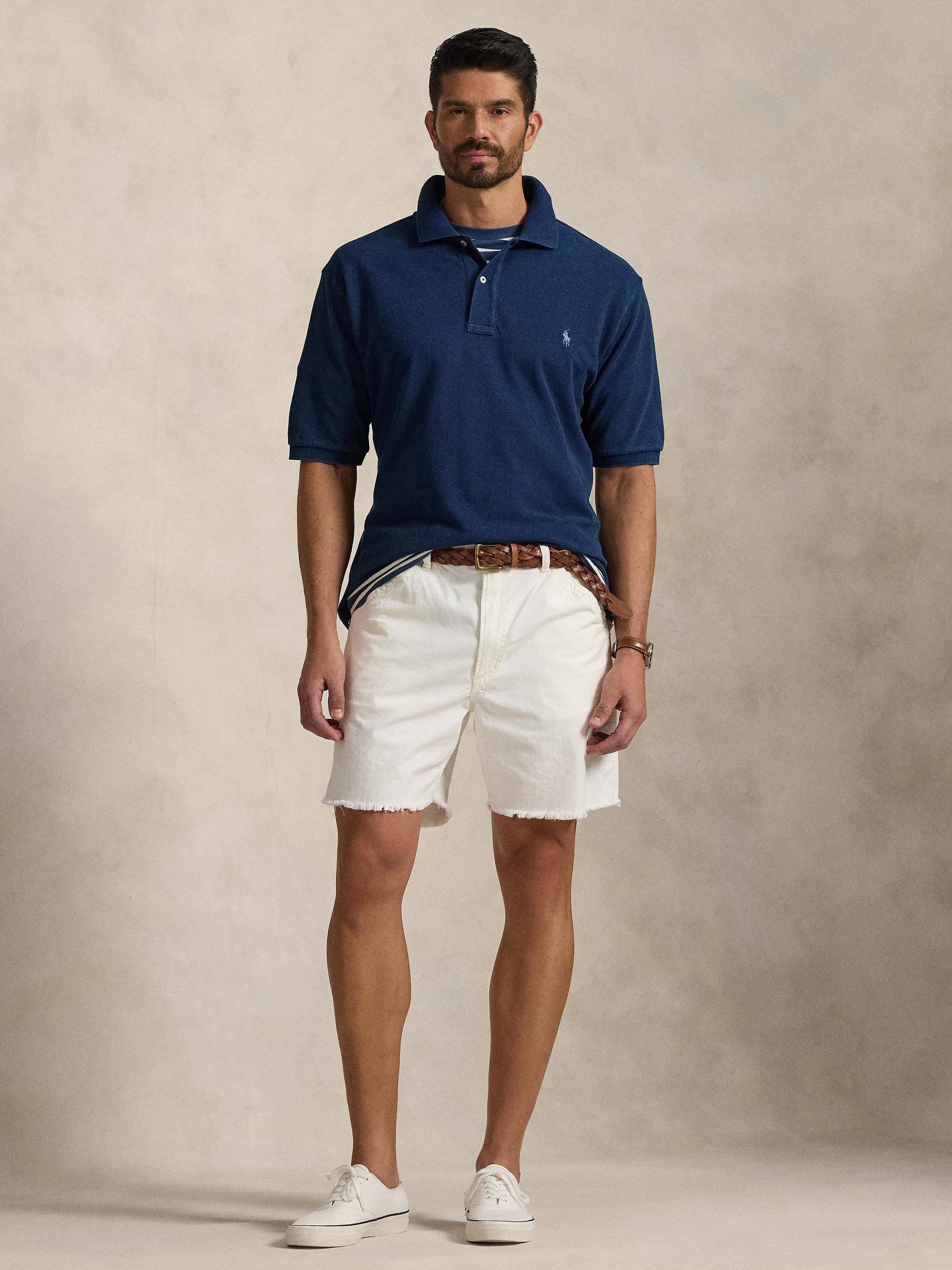 Product image 4 of 5, which shows Polo Ralph Lauren Big & Tall Short Sleeve Polo Shirt, Dark Indigo, 1XB