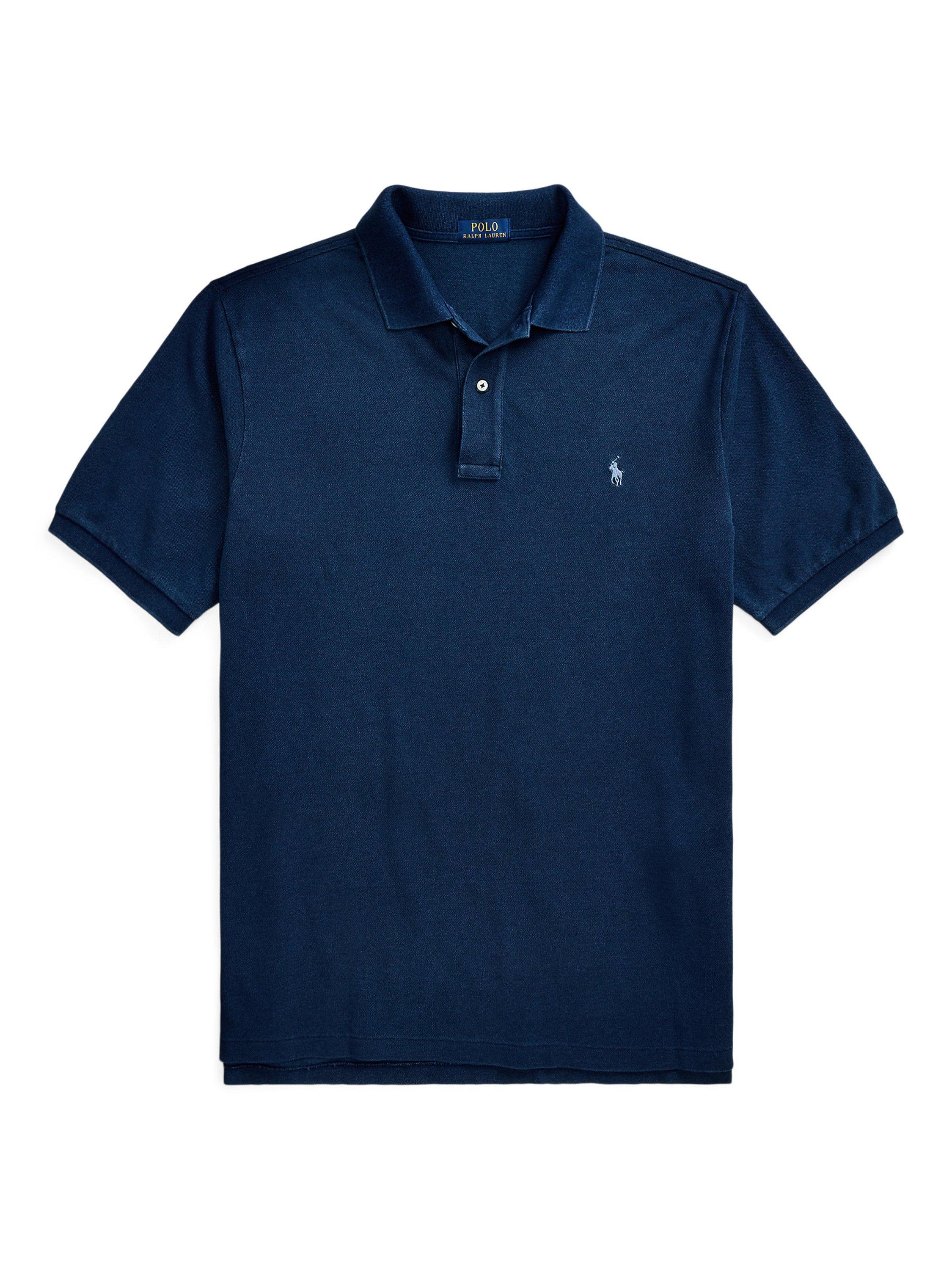Product image 5 of 5, which shows Polo Ralph Lauren Big & Tall Short Sleeve Polo Shirt, Dark Indigo, 1XB