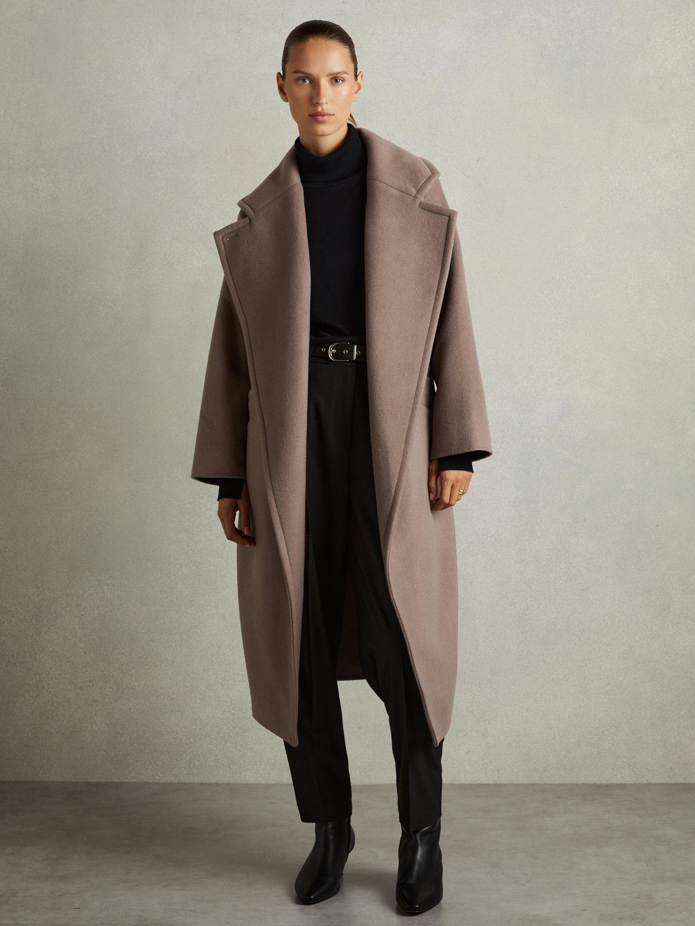 Reiss Petite Bridget Wool Blend Wrap Coat