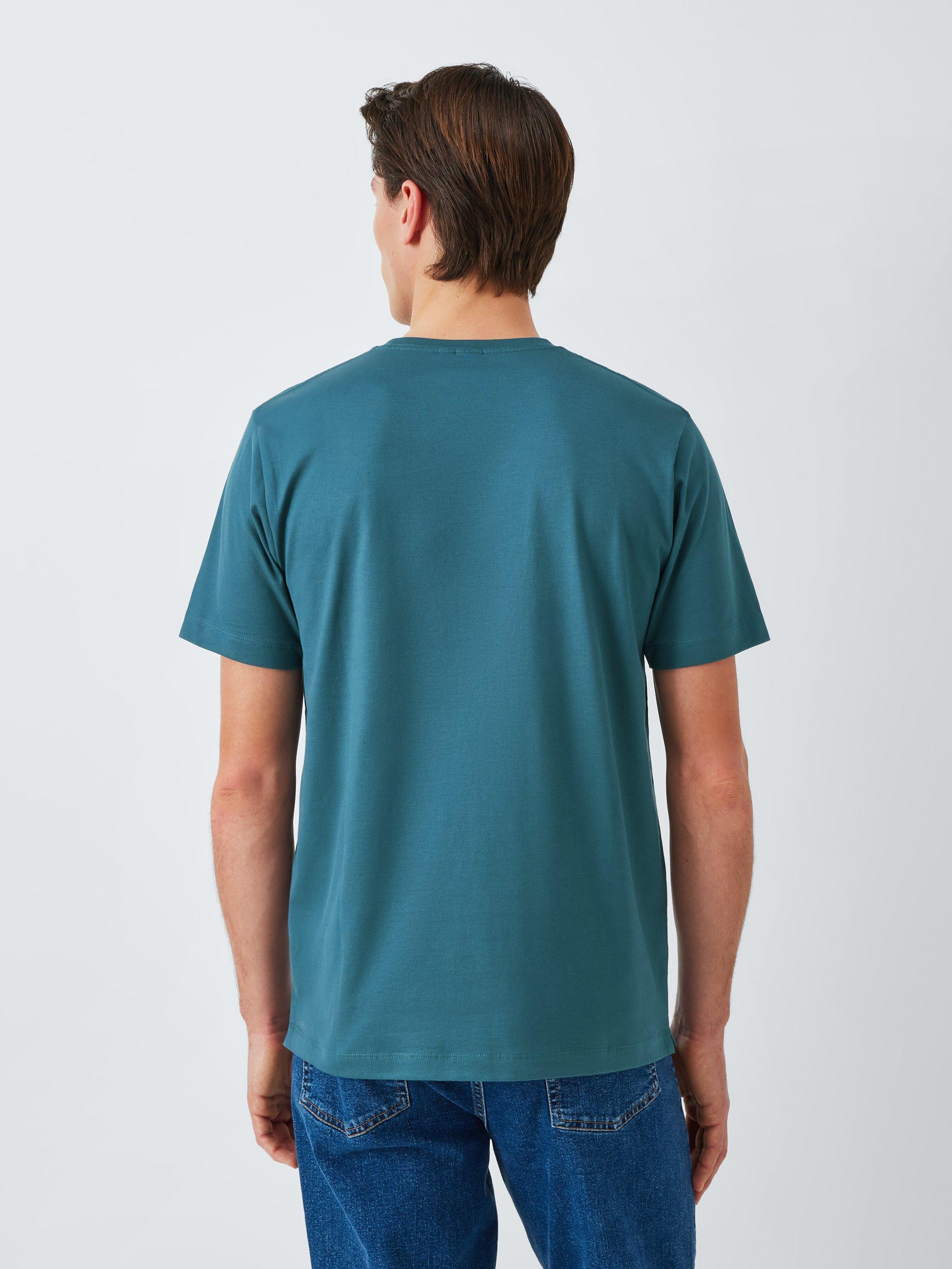 Product image 2 of 6, which shows John Lewis Supima Cotton Regular Fit Crew Neck T-Shirt, Stargazer, S