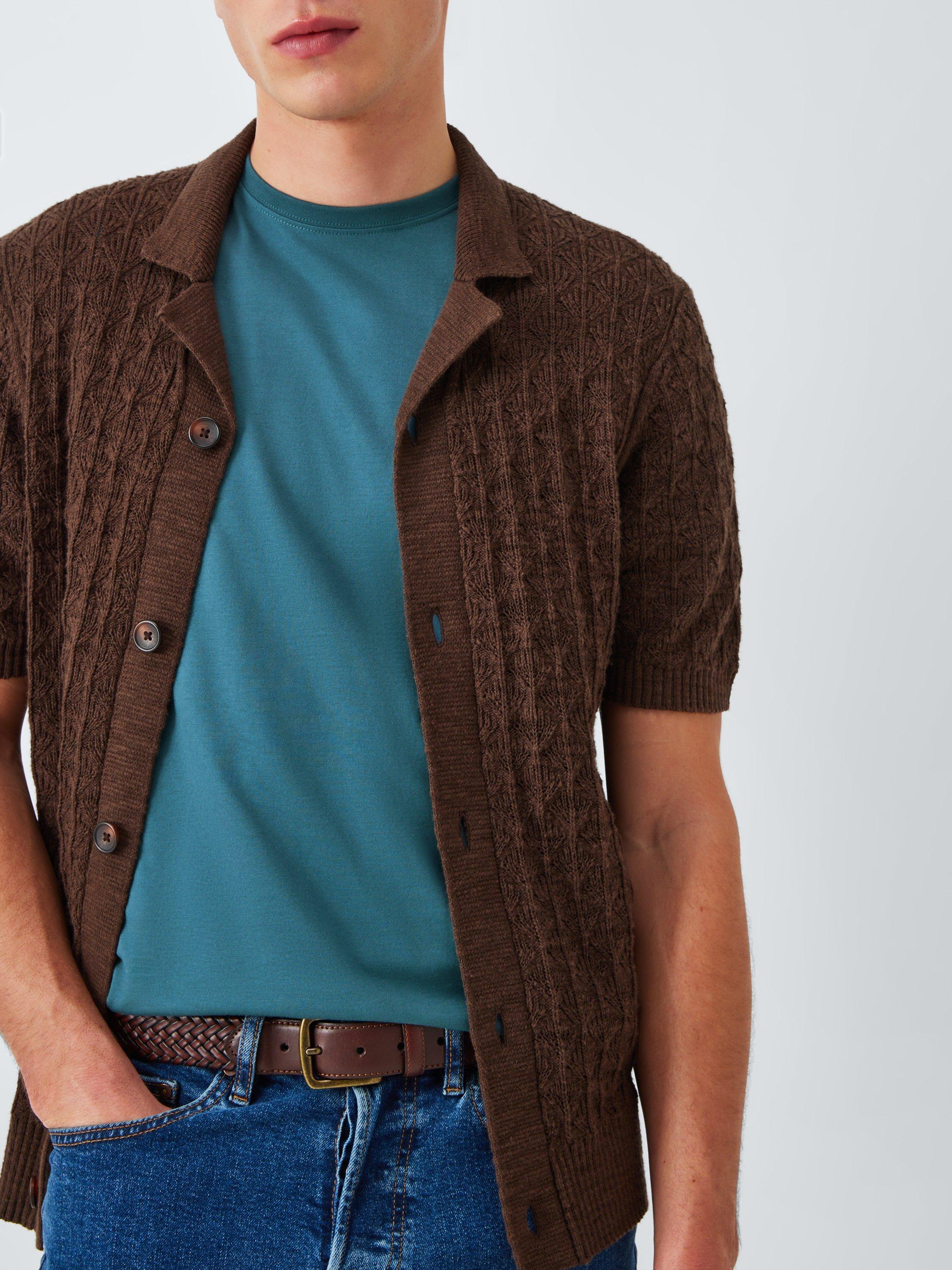 Product image 6 of 6, which shows John Lewis Supima Cotton Regular Fit Crew Neck T-Shirt, Stargazer, S