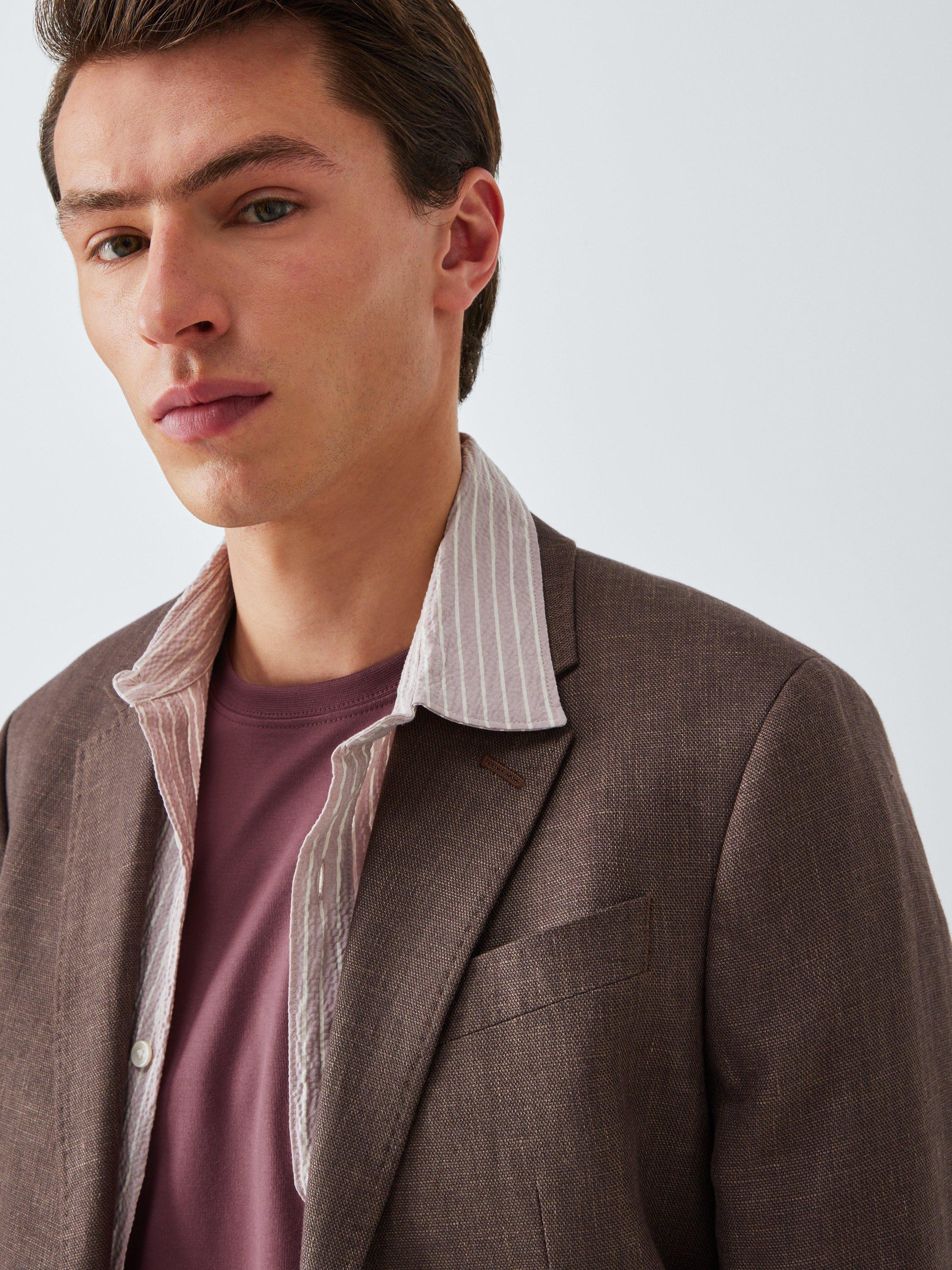Product image 5 of 6, which shows John Lewis Supima Cotton Regular Fit Crew Neck T-Shirt, Wild Ginger, S