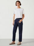 HUSH Alexa Straight Leg Jeans, Dark Indigo