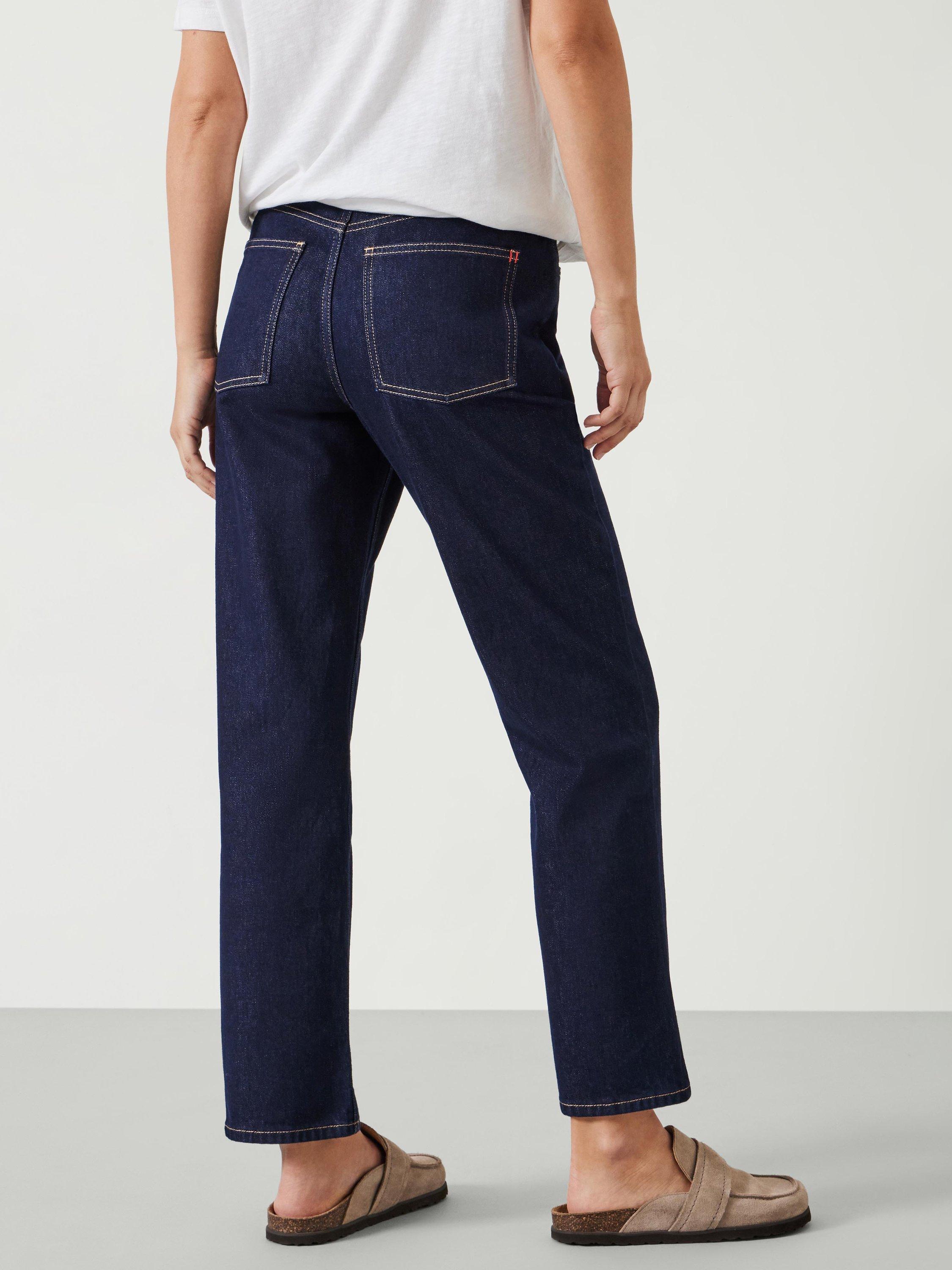 Product image 3 of 5, which shows HUSH Alexa Straight Leg Jeans, Dark Indigo, 4