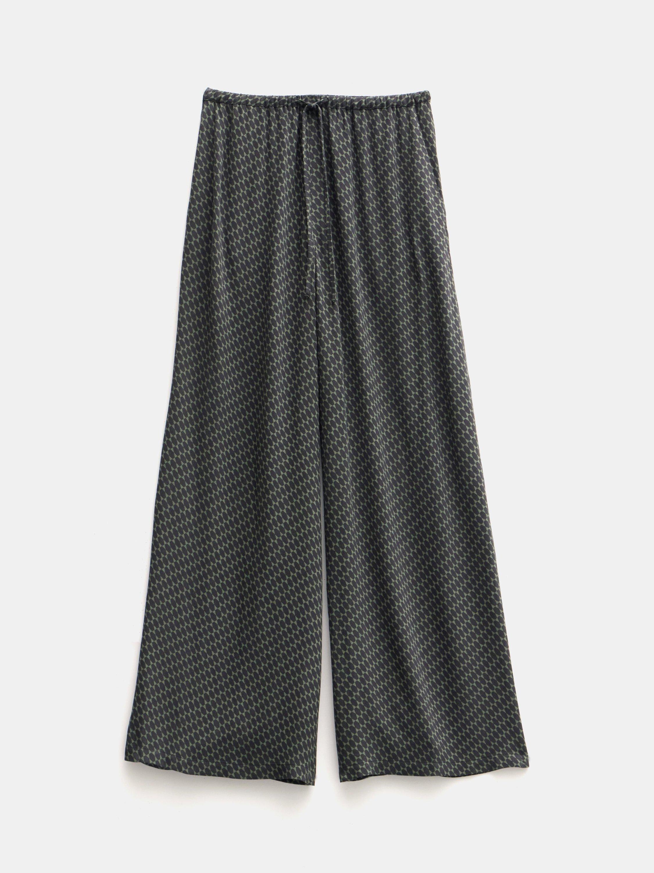 HUSH Sandra Print Trousers, Khaki