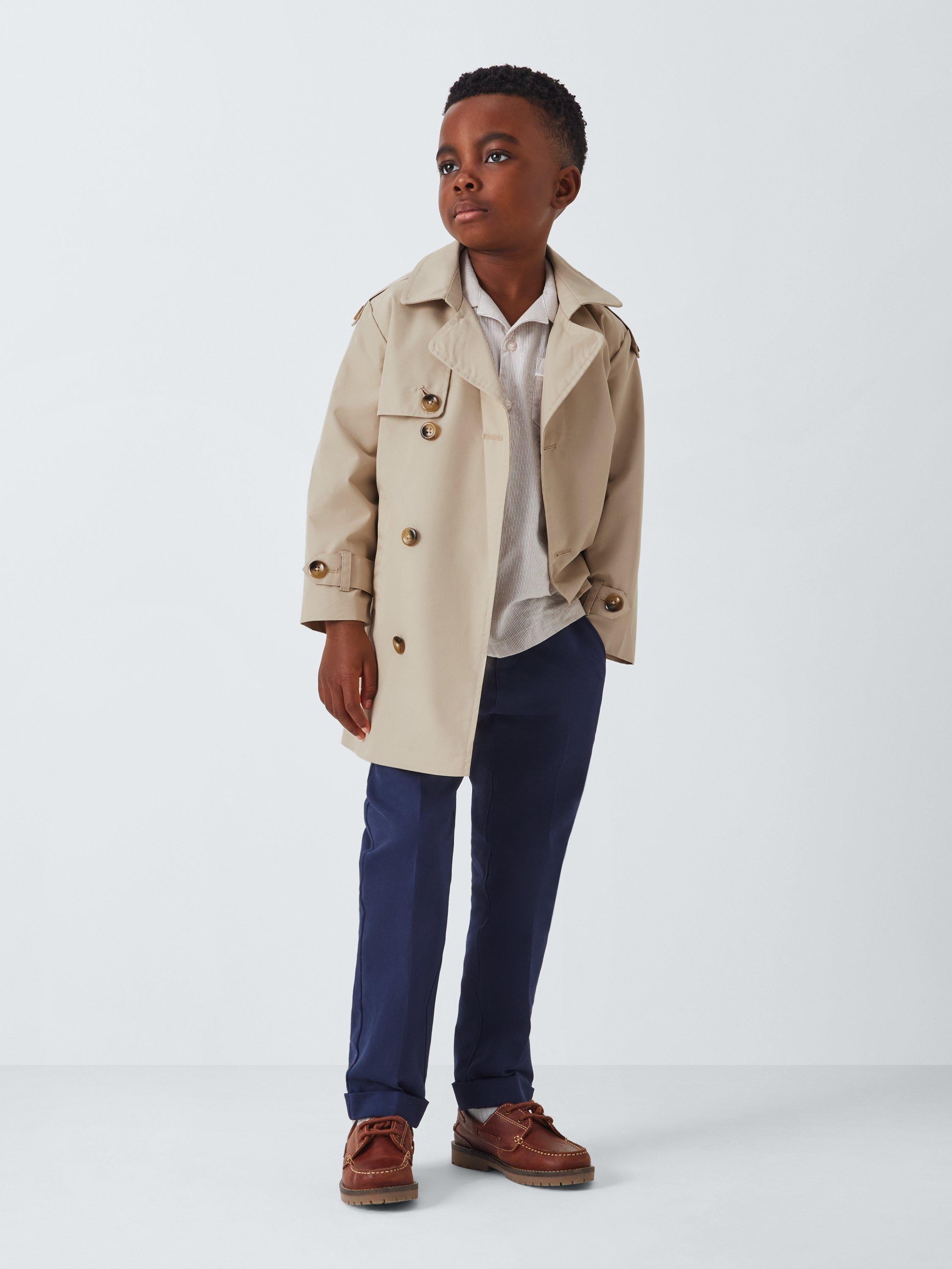 Product image 2 of 7, which shows John Lewis Heirloom Collection Kids' Trench Coat, Natural, 10 years
