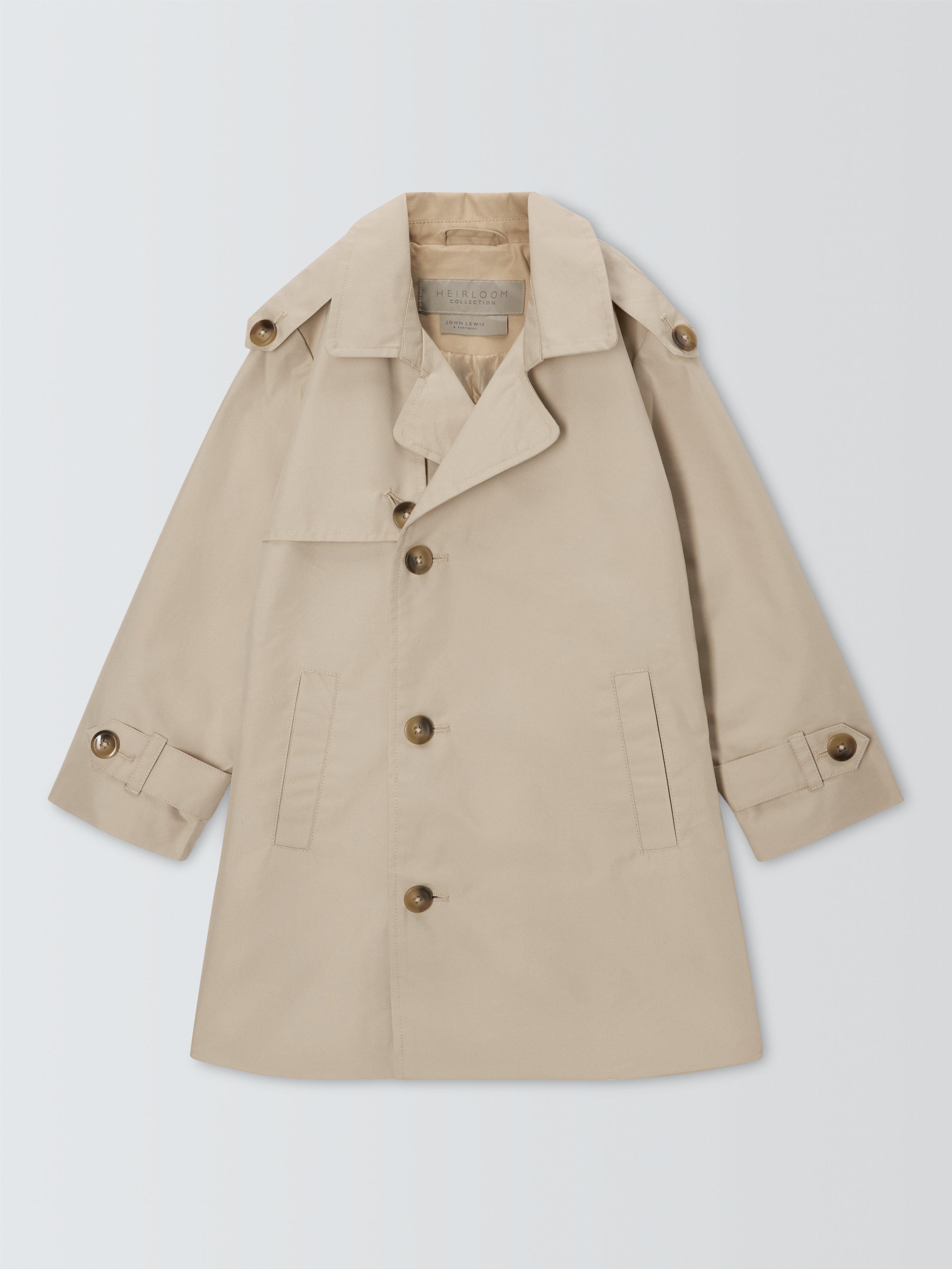 Product image 3 of 7, which shows John Lewis Heirloom Collection Kids' Trench Coat, Natural, 10 years