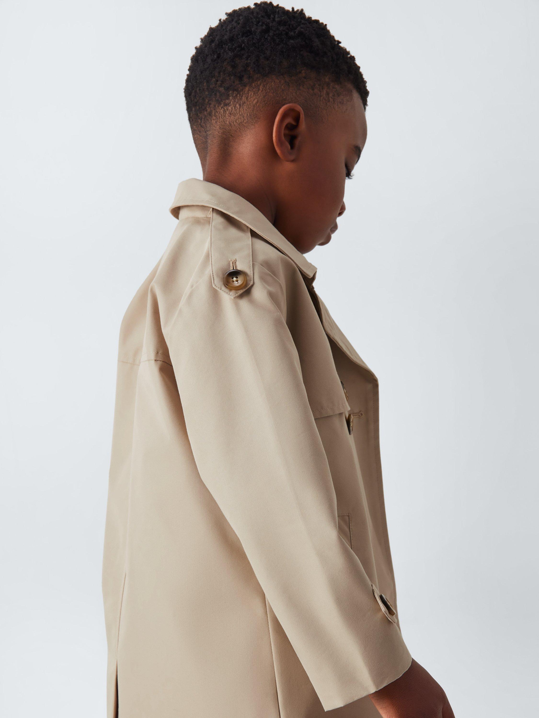 Product image 4 of 7, which shows John Lewis Heirloom Collection Kids' Trench Coat, Natural, 10 years