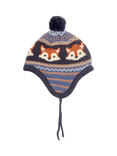 JoJo Maman Bébé Fox Fair Isle Hat, Navy/Multi