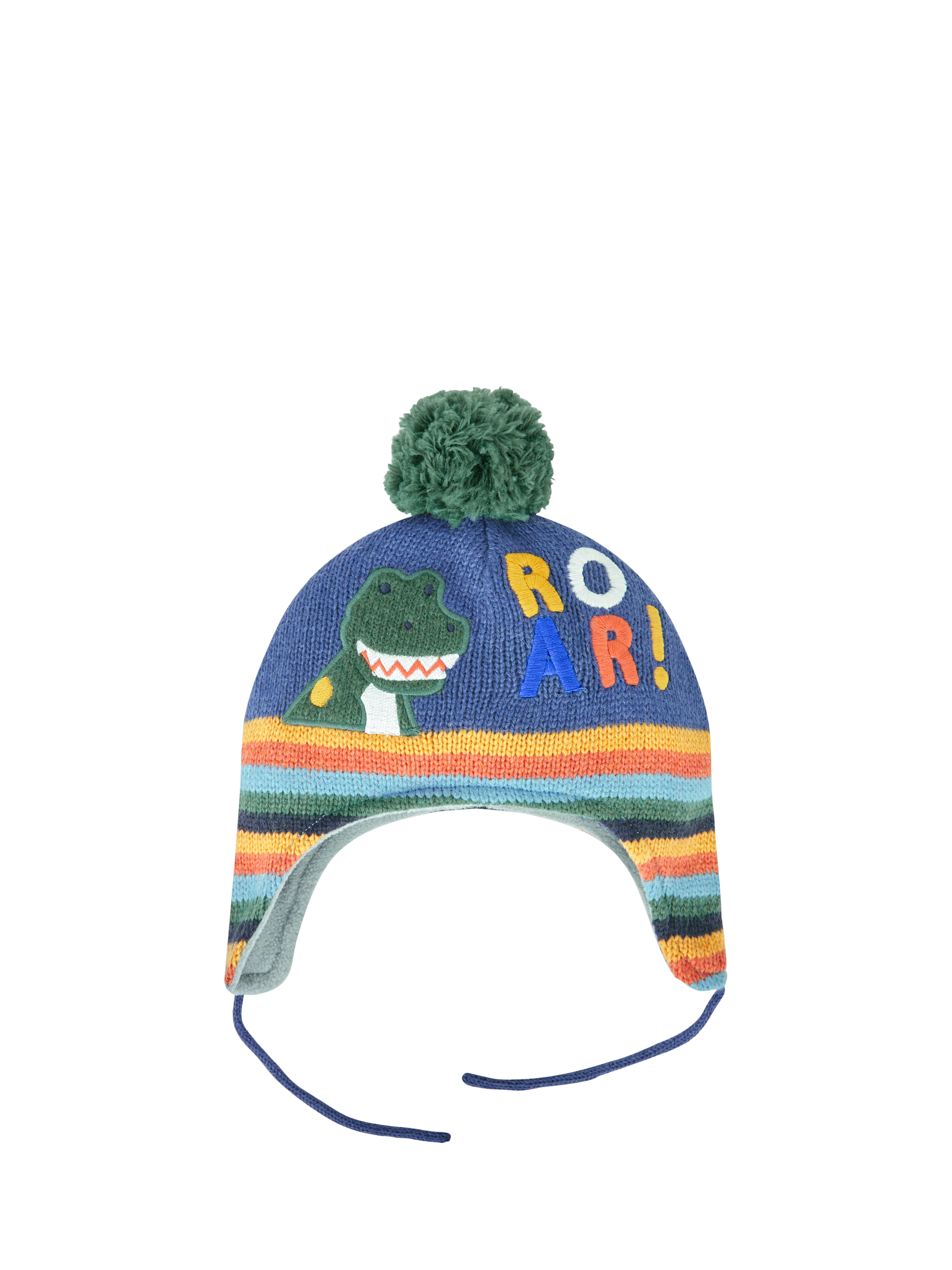 JoJo Maman Bébé Kids' Dinosaur Roar Hat, Indigo/Multi