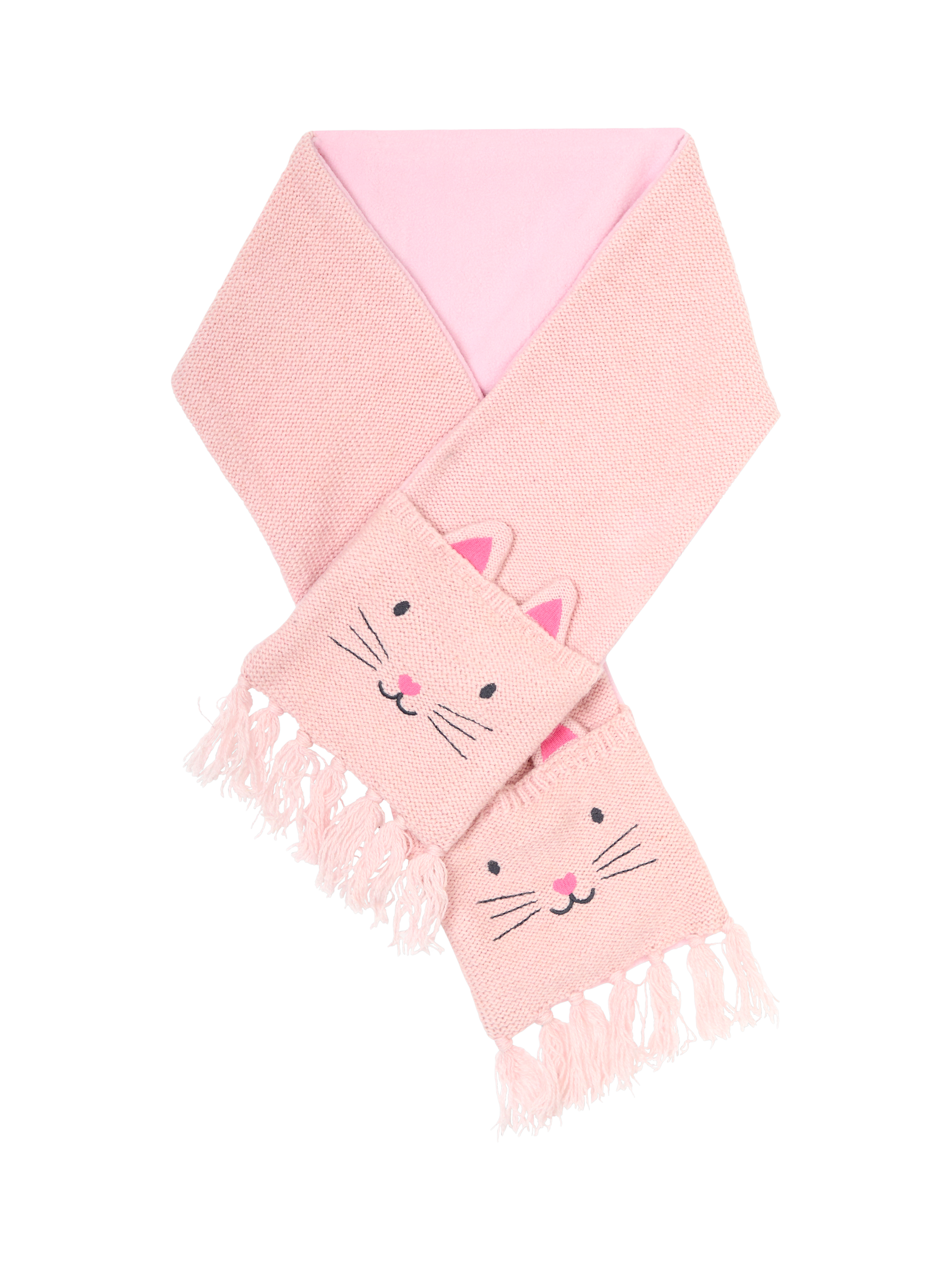 JoJo Maman Bébé Kids' Pretty Mouse Scarf, Pink