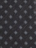 Reiss Rimini Wool Silk Blend Geometric Tie, Charcoal