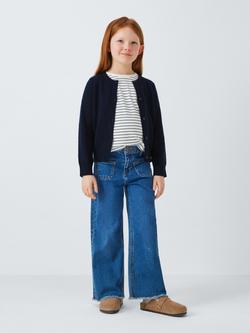 John Lewis Kids' Round Neck Cardigan - view 2, Blue