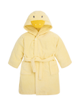 JoJo Maman Bébé Kids' Duck Towelling Robe, Yellow