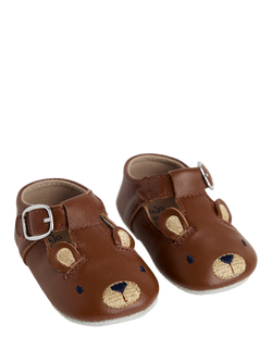 JoJo Maman Bébé Baby Classic Shoes, Brown - view 2, Brown