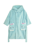 JoJo Maman Bébé Kids' Dinosaur Dressing Gown, Duck Egg