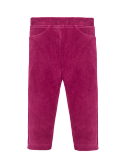 JoJo Maman Bébé Kids' Jersey Leggings, Pack of 2 - view 2, Berry/Purple