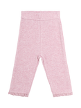 JoJo Maman Bébé Kids' Ribbed Leggings, Pack of 2, Pink/Blue