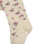 JoJo Maman Bébé Kids' Cotton Tights, Pack of 2, Beige/Cream