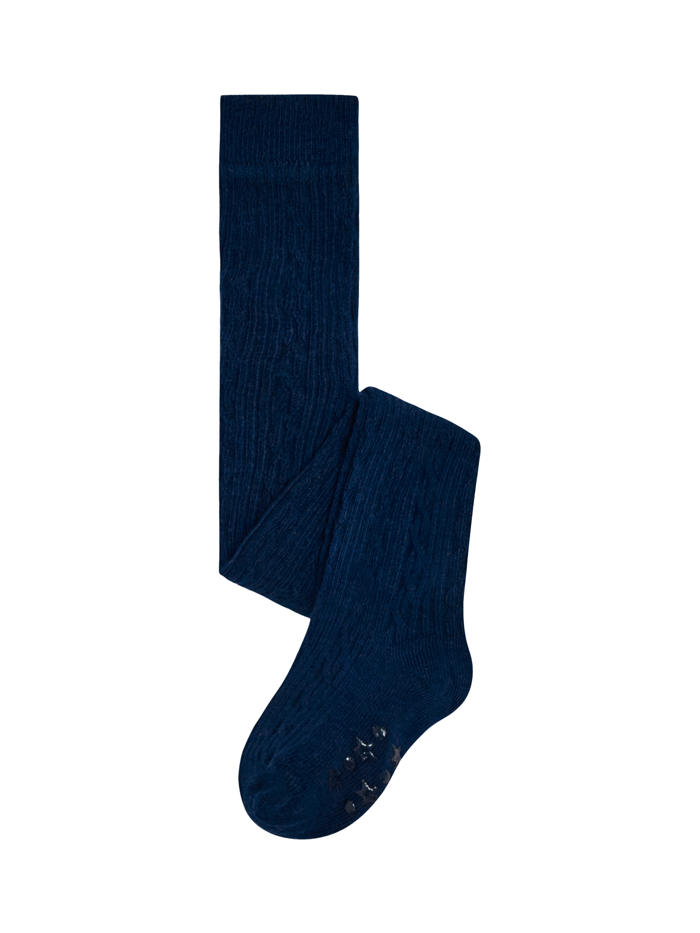 JoJo Maman Bébé Kids' Cotton Rich Cable Knit Tights